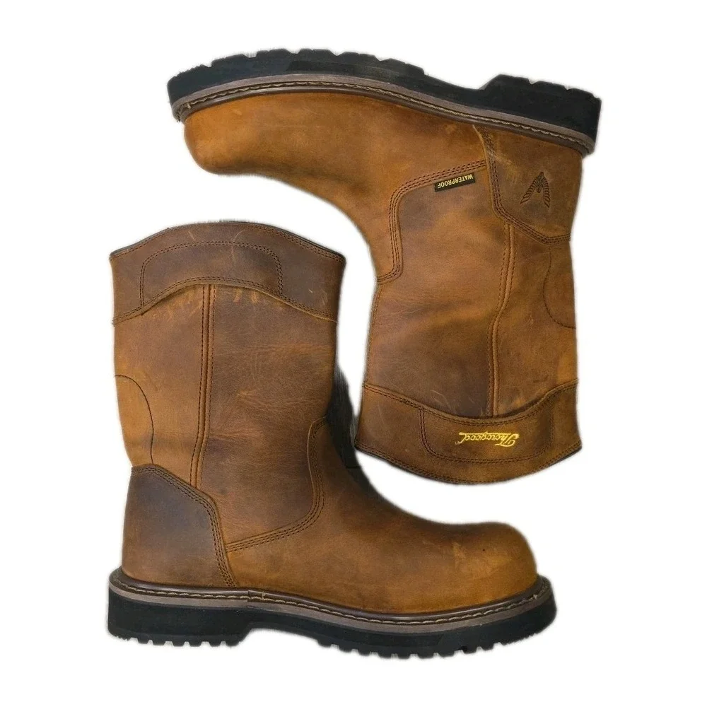THOROGOOD JOBSITE SERIES 11″ CRAZY HORSE‎ WATERPROOF SAFETY TOE BOOTS 804-4343